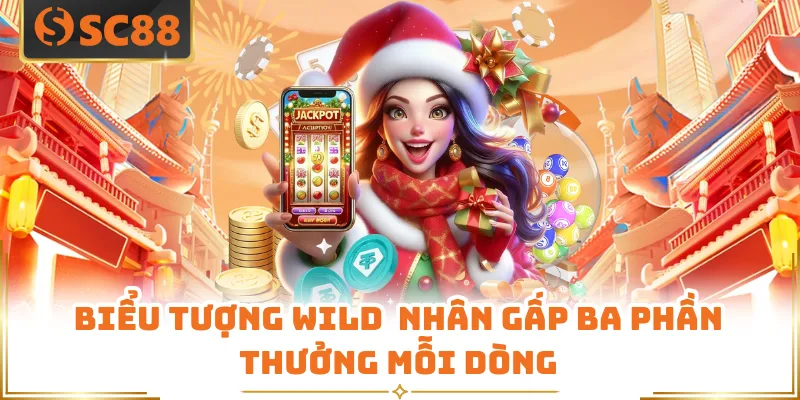 Biểu tượng Wild  nhân gấp ba phần thưởng mỗi dòng 